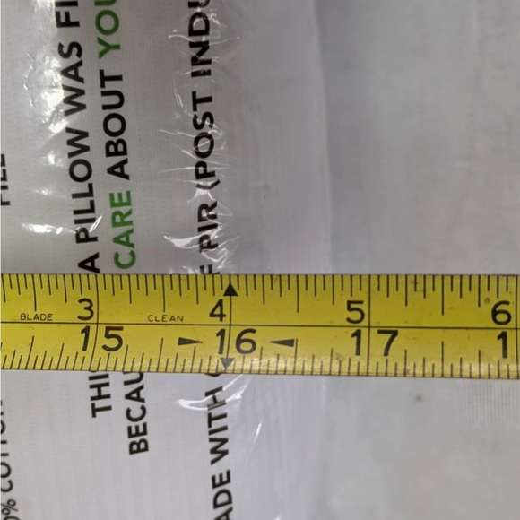 My Kinda Standard Machine Washable Firm Pillow NEW - Picture 4 of 5